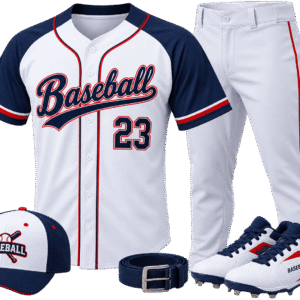 Custom baseball kit with jersey and baseball pants