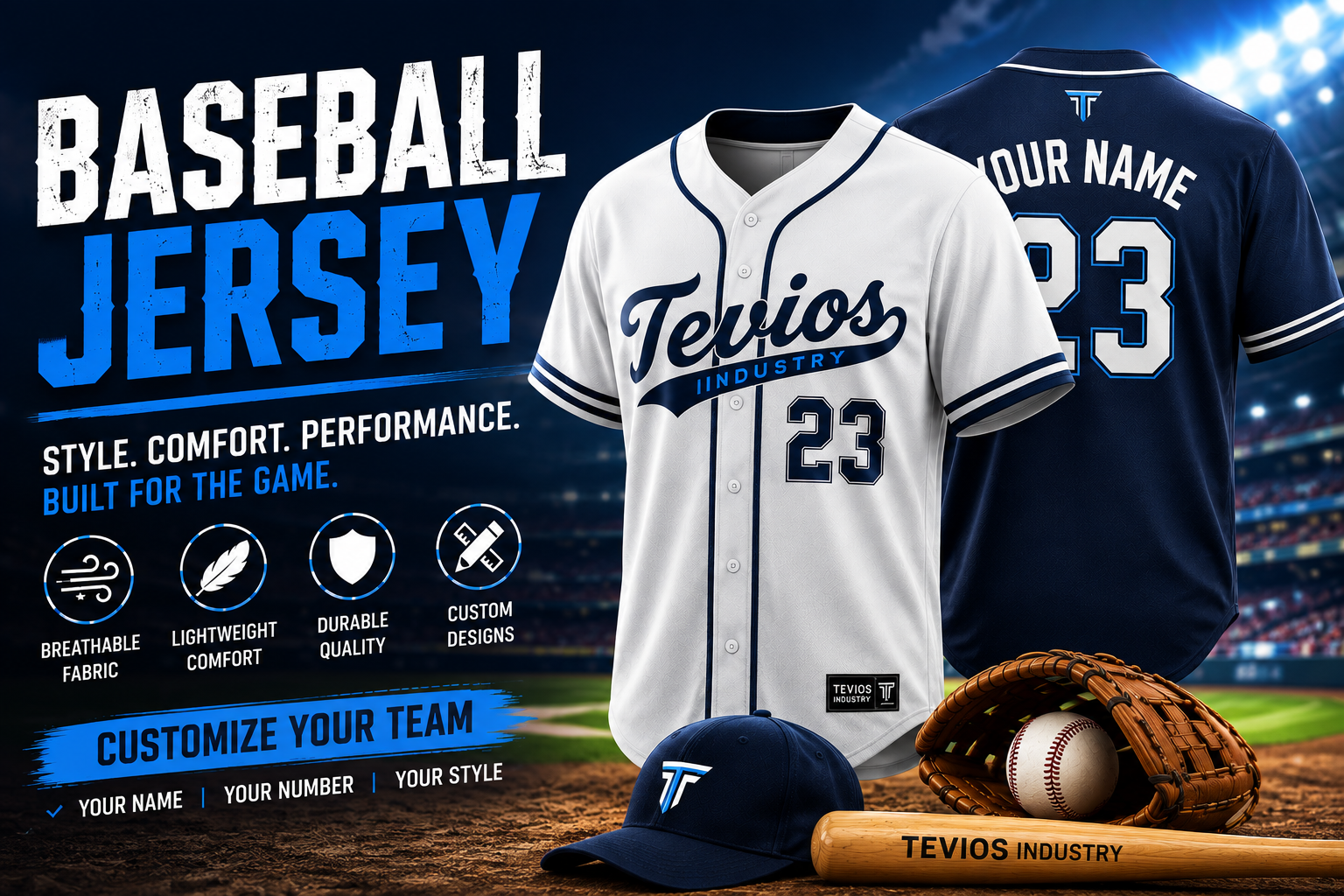 Tevios Industry custom sportswear manufacturer and supplier