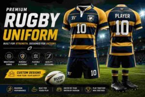 Premium custom rugby uniform for teams